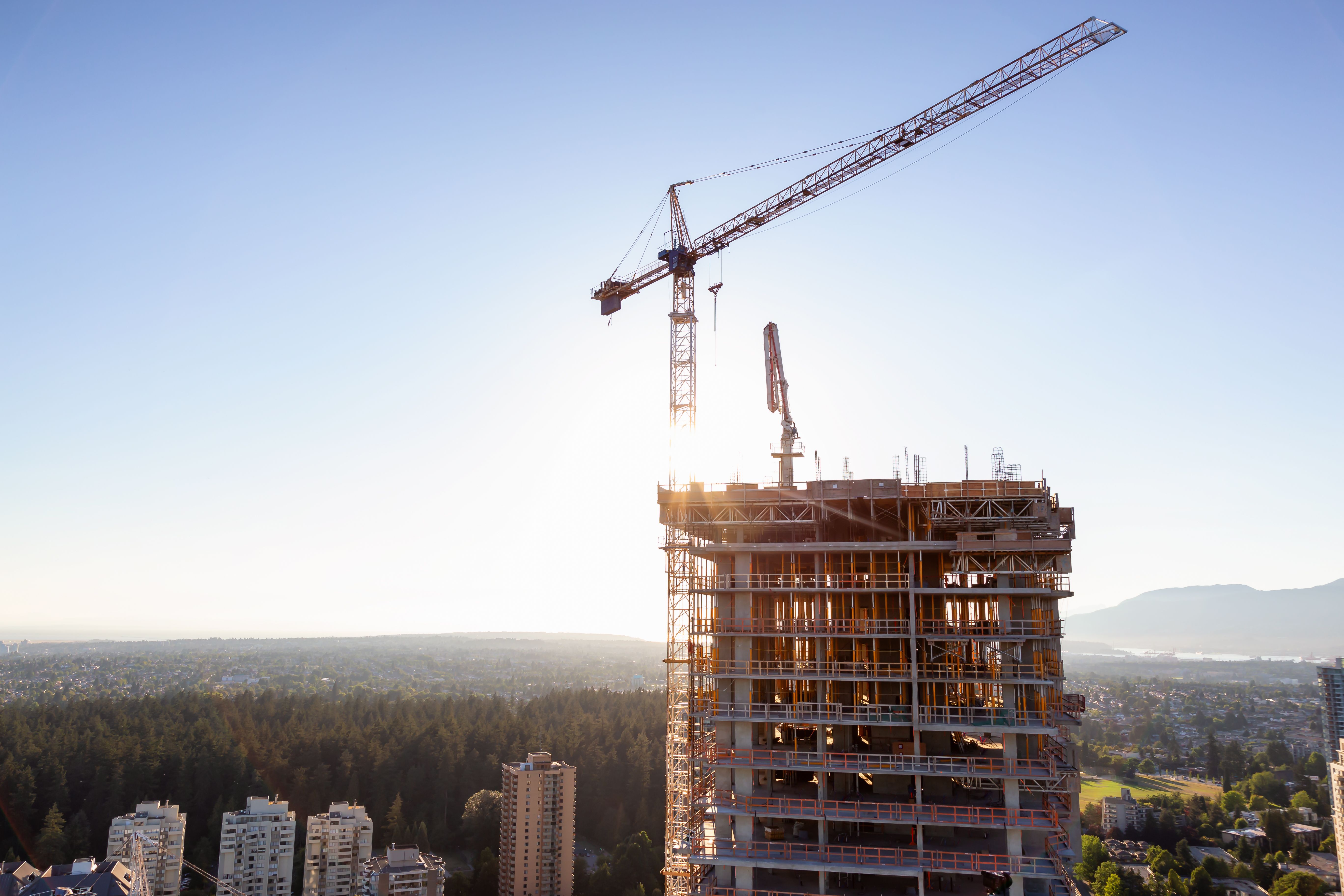 Ανέγερση κτηρίου - αεροφωτογραφία